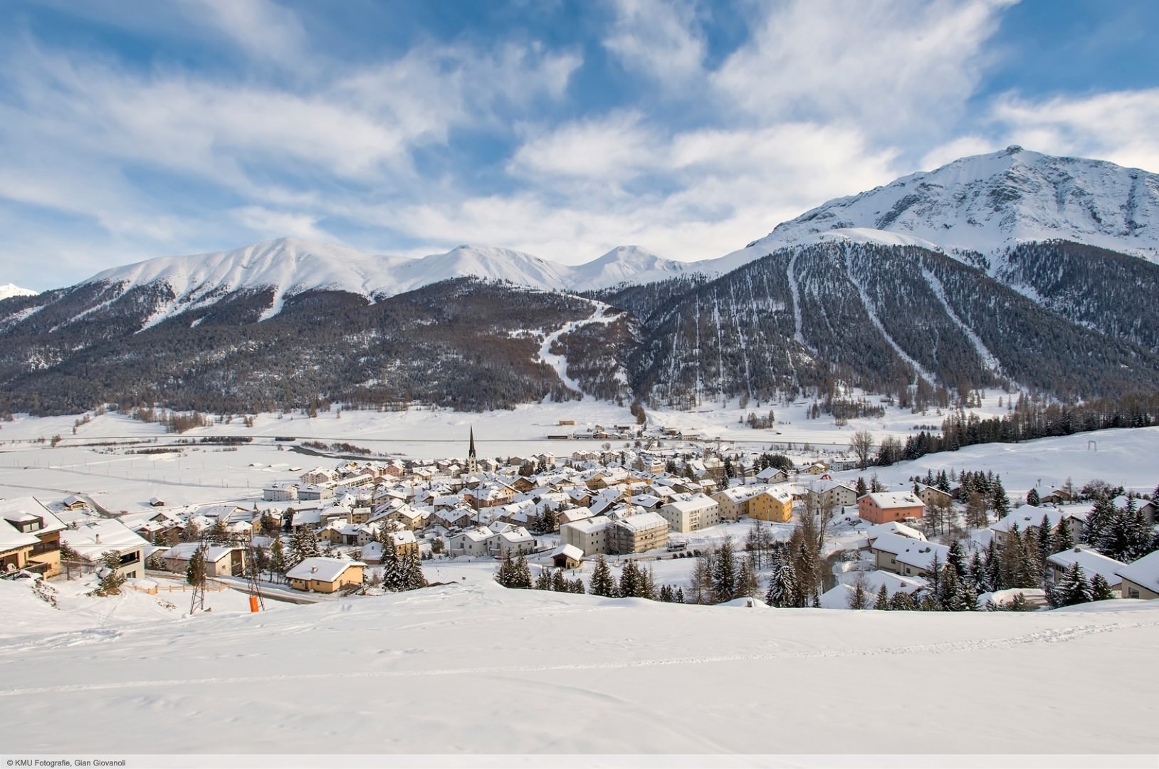 Skigebiet St. Moritz im Engadin