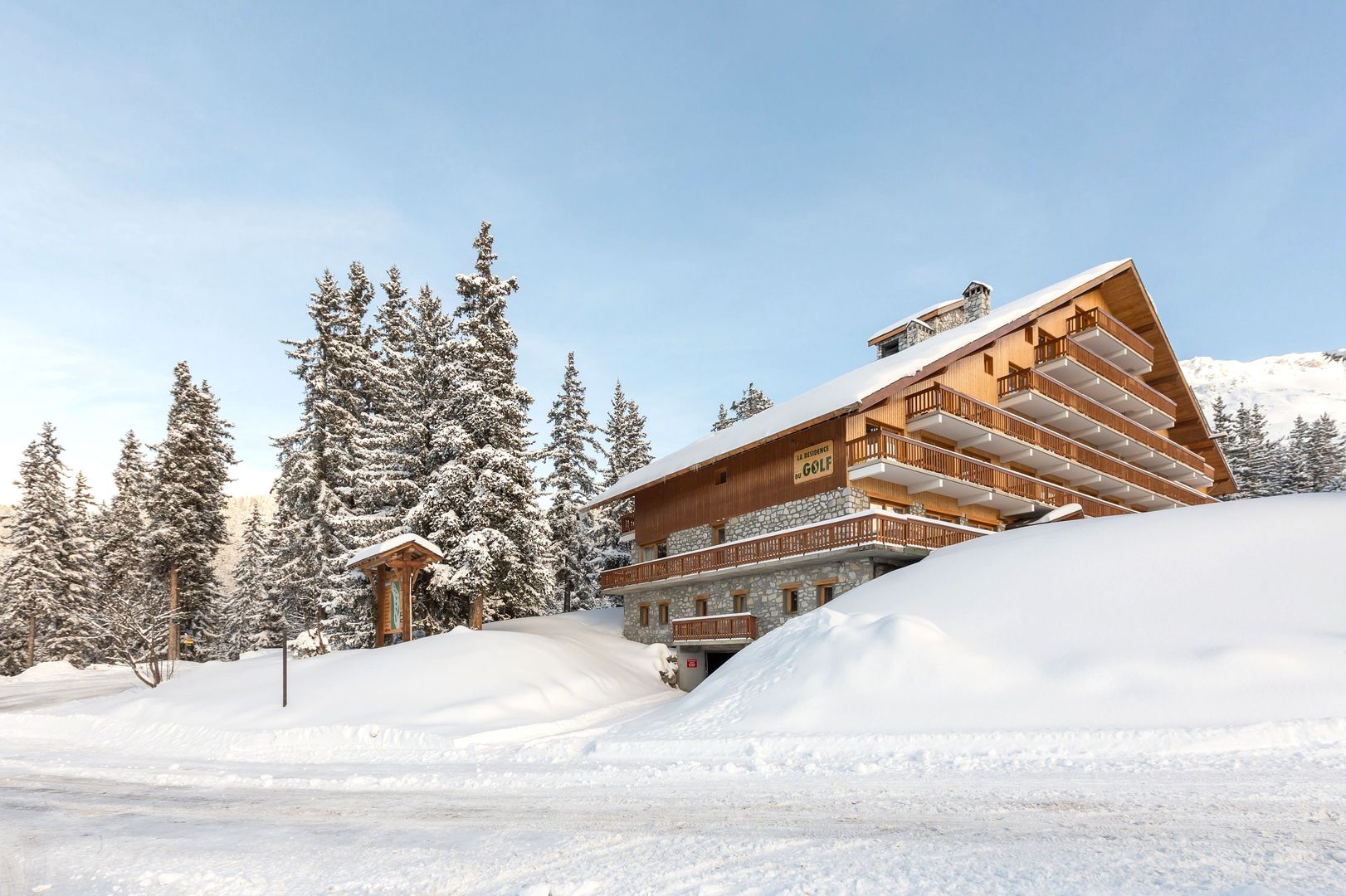 Résidence Le Golf - Unterkunft in La-Tania-Meribel-Les-Trois-Vallees
