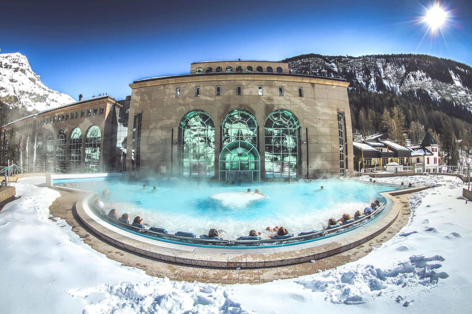 Thermalhotels & Walliser Alpentherme in Leukerbad, Thermalhotels & Walliser Alpentherme / Schweiz