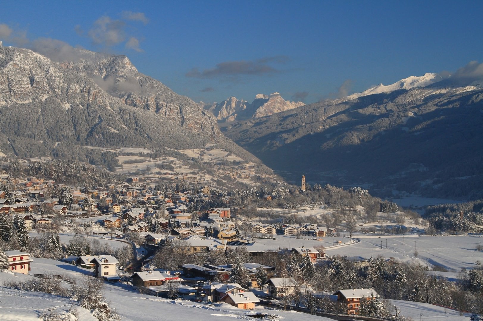 Skigebiet Ziano im Fleimstal / Italien