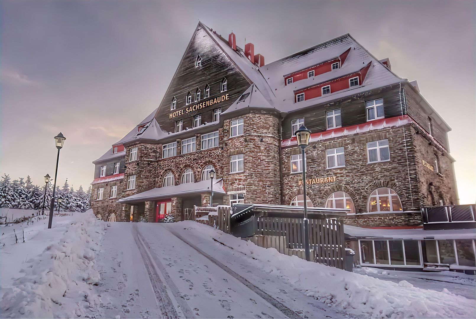 Berghotel Sachsenbaude in Oberwiesenthal, Berghotel Sachsenbaude / Deutschland