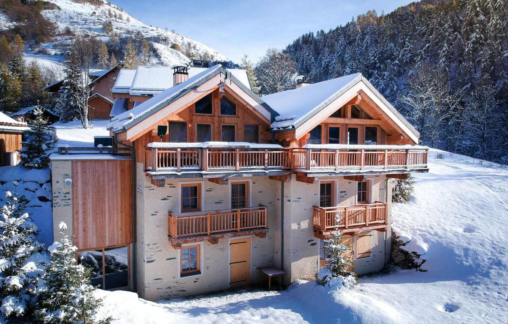 Chalet Les Lions Blancs Chalet Les Lions Blancs - Unterkunft in Valmeinier-Valloire